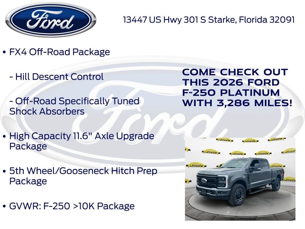 2026 Ford F-250SD Platinum