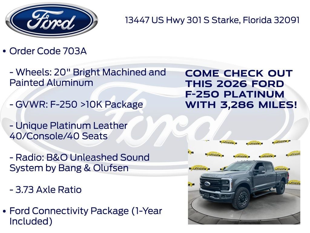2026 Ford F-250SD Platinum