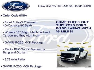 2026 Ford F-250SD Lariat 608A