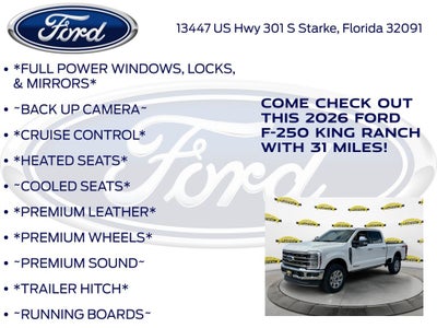 2026 Ford F-250SD King Ranch 700A