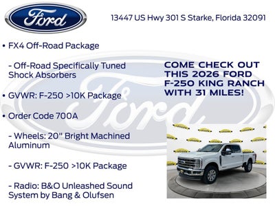 2026 Ford F-250SD King Ranch 700A