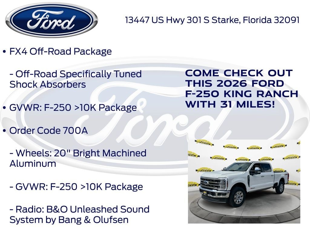 2026 Ford F-250SD King Ranch 700A