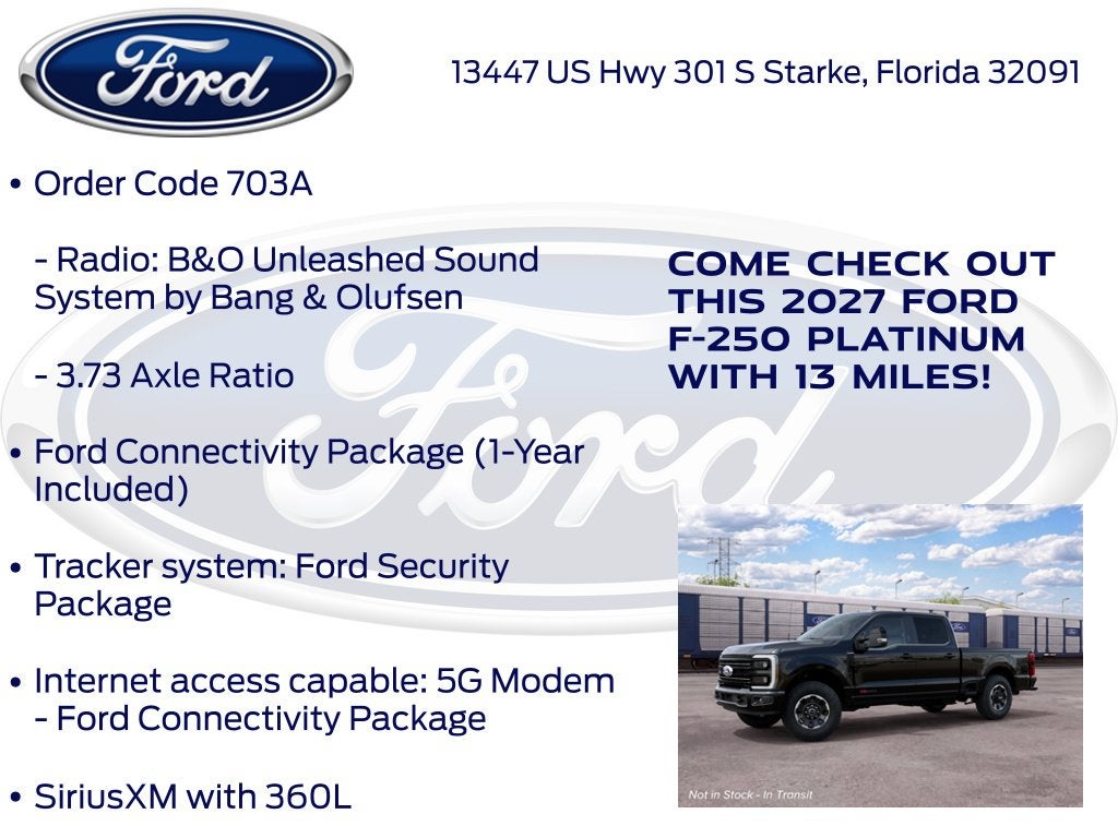 2027 Ford F-250SD Platinum 703A