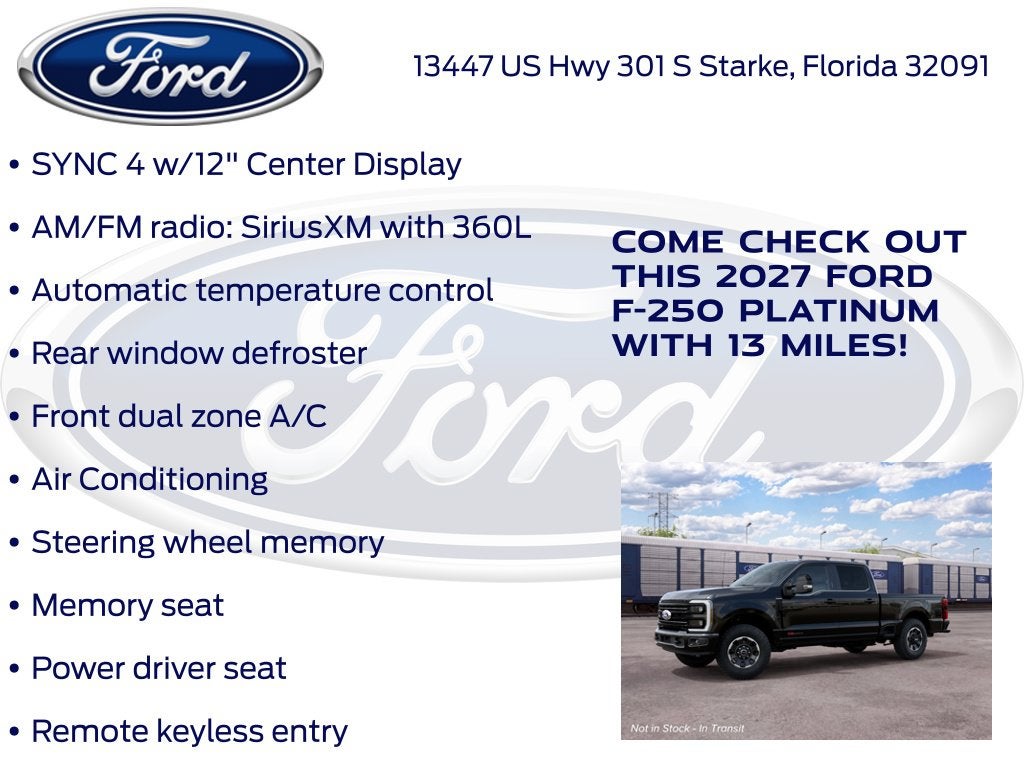 2027 Ford F-250SD Platinum 703A