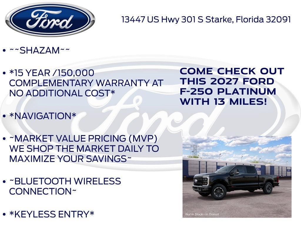2027 Ford F-250SD Platinum 703A