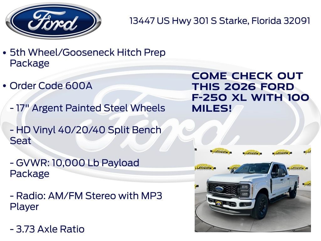 2026 Ford F-250SD XL 600A