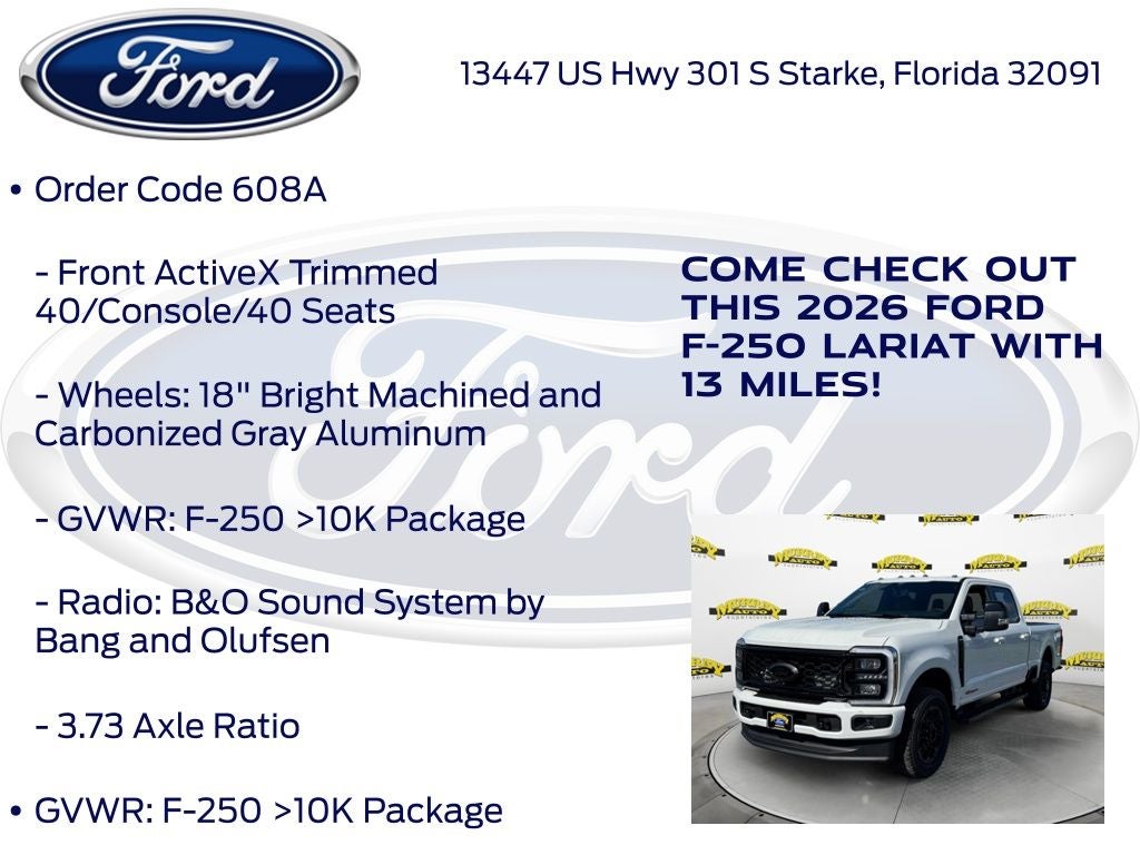2026 Ford F-250SD Lariat 608A