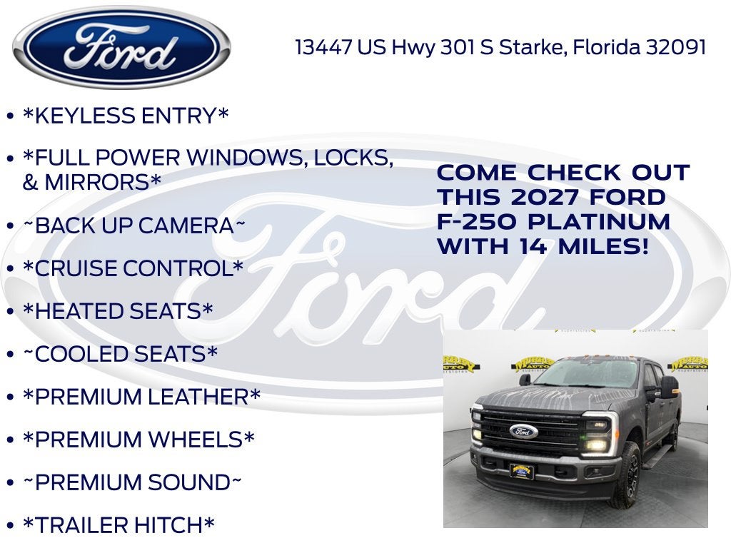 2027 Ford F-250SD Platinum 703A