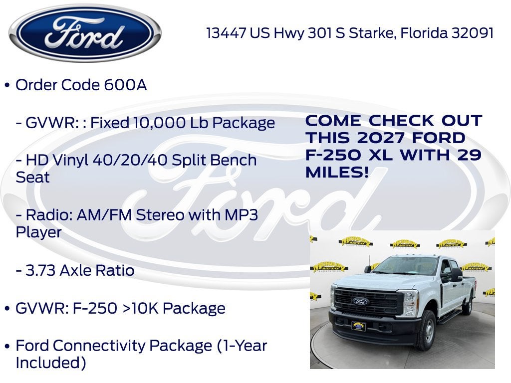 2027 Ford F-250SD XL 600A
