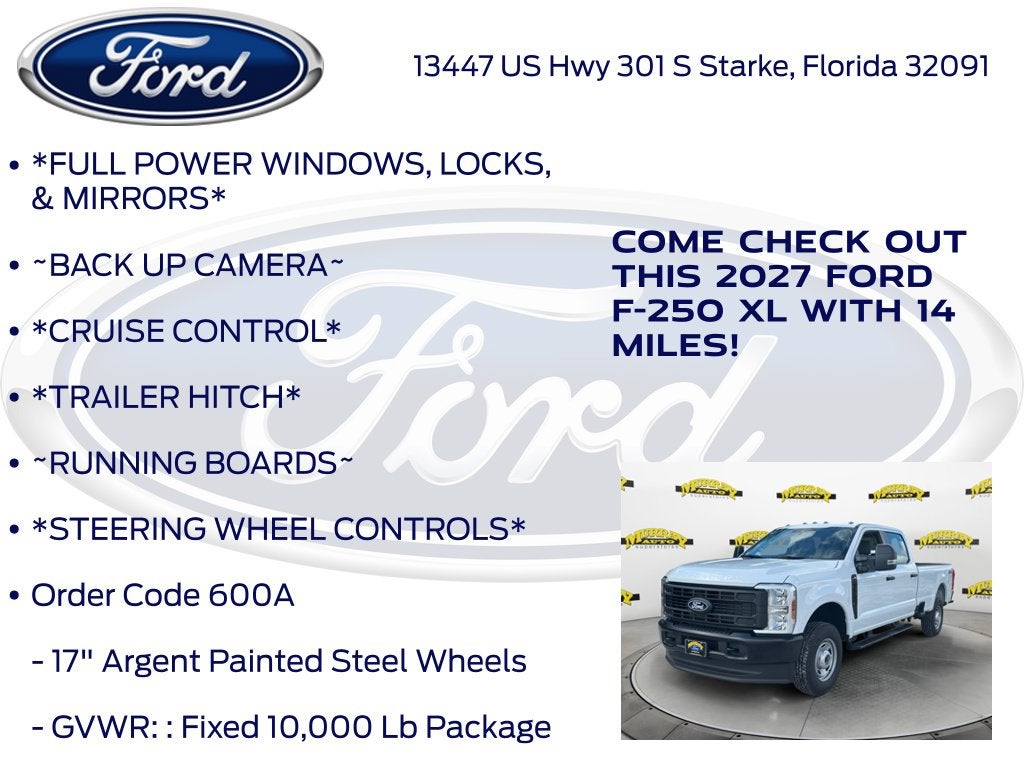2027 Ford F-250SD XL 600A