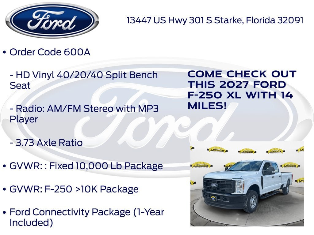 2027 Ford F-250SD XL 600A