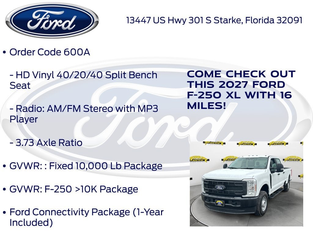 2027 Ford F-250SD XL 600A