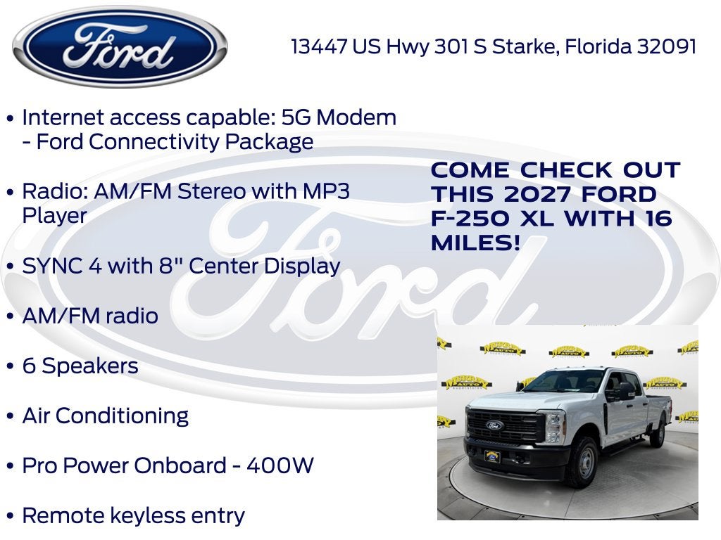 2027 Ford F-250SD XL 600A