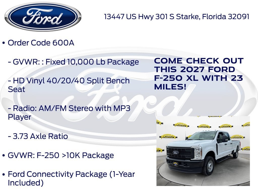 2027 Ford F-250SD XL 600A
