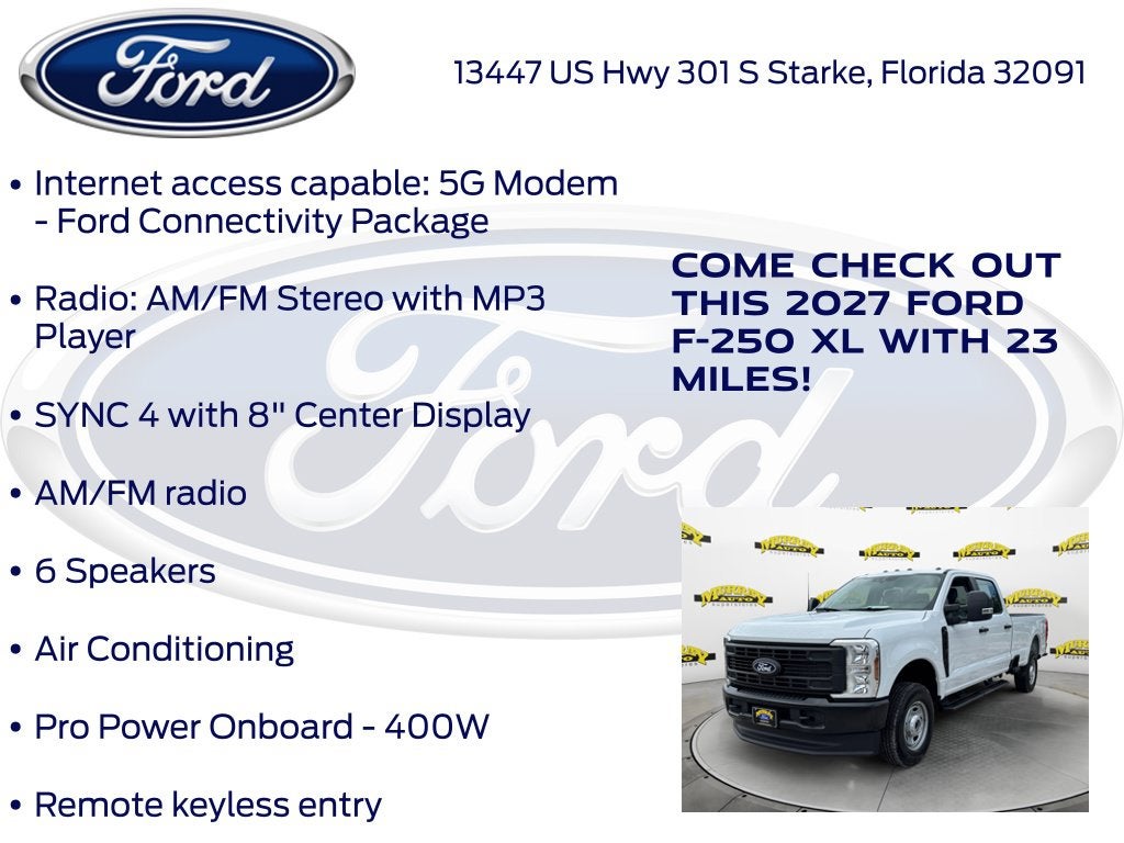 2027 Ford F-250SD XL 600A