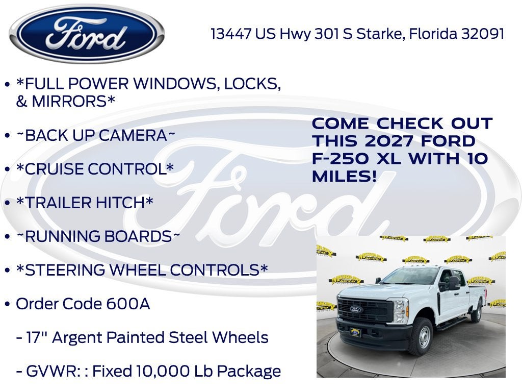 2027 Ford F-250SD XL 600A