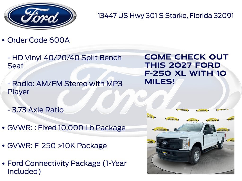 2027 Ford F-250SD XL 600A