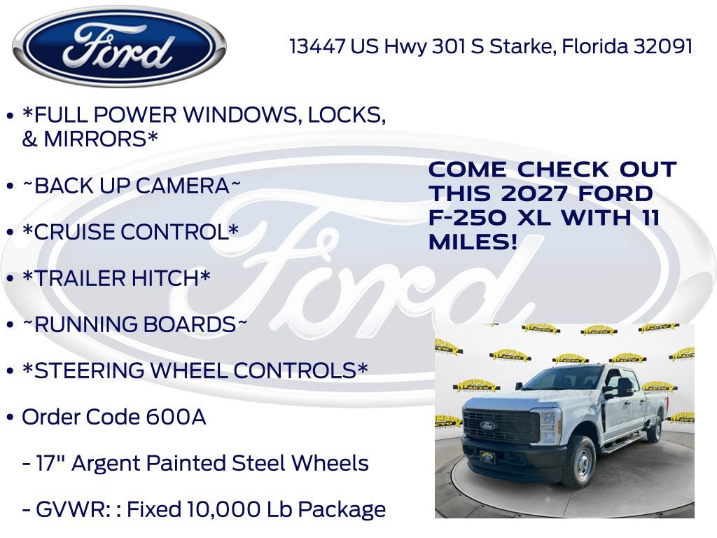 2027 Ford F-250SD XL 600A