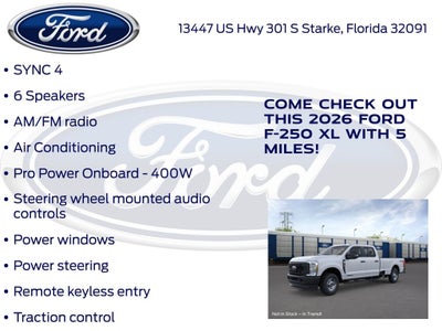 2026 Ford F-250SD XL 600A