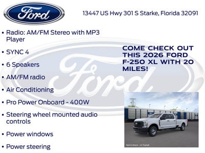 2026 Ford F-250SD XL 600A