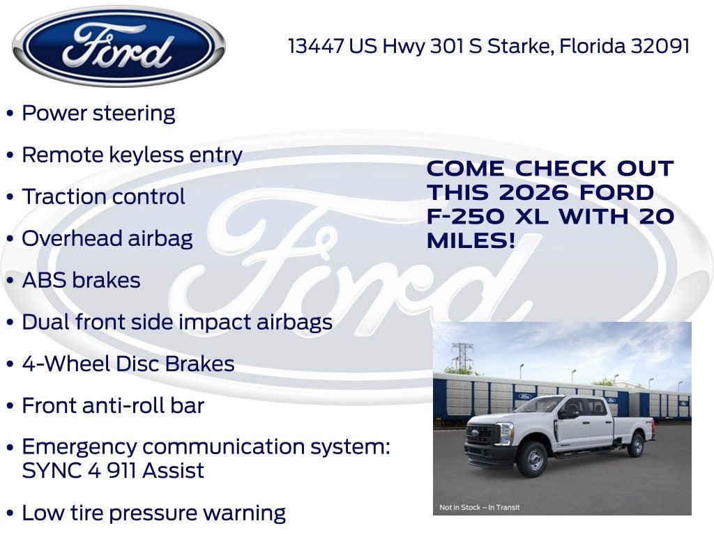 2026 Ford F-250SD XL 600A