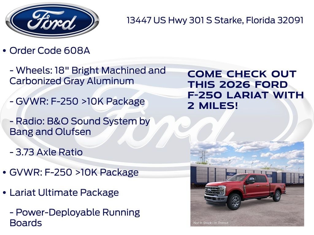 2026 Ford F-250SD Lariat 608A
