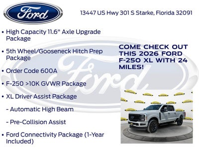 2026 Ford F-250SD XL 600A