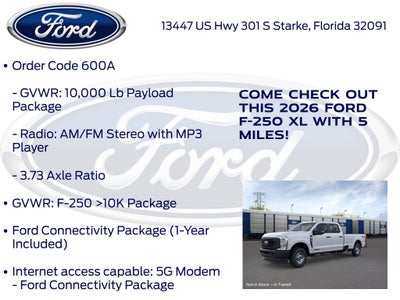 2026 Ford F-250SD XL 600A