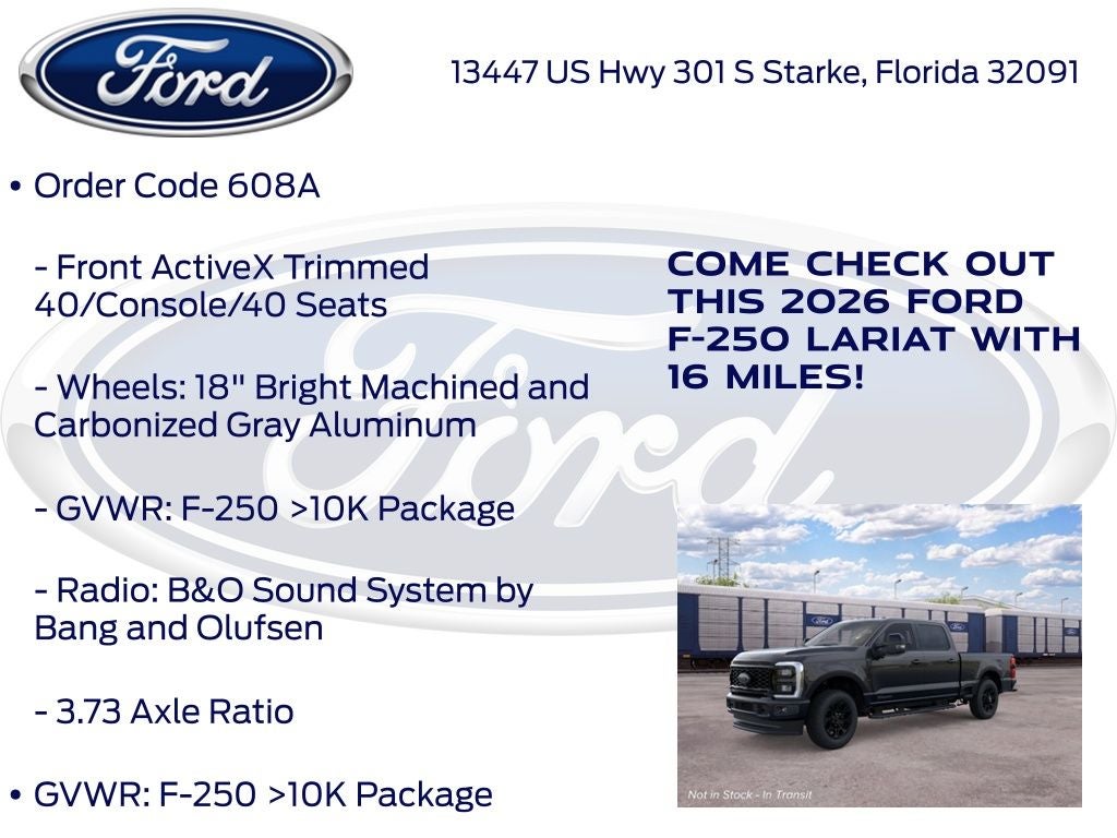 2026 Ford F-250SD Lariat 608A