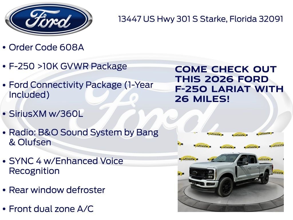 2026 Ford F-250SD Lariat 608A