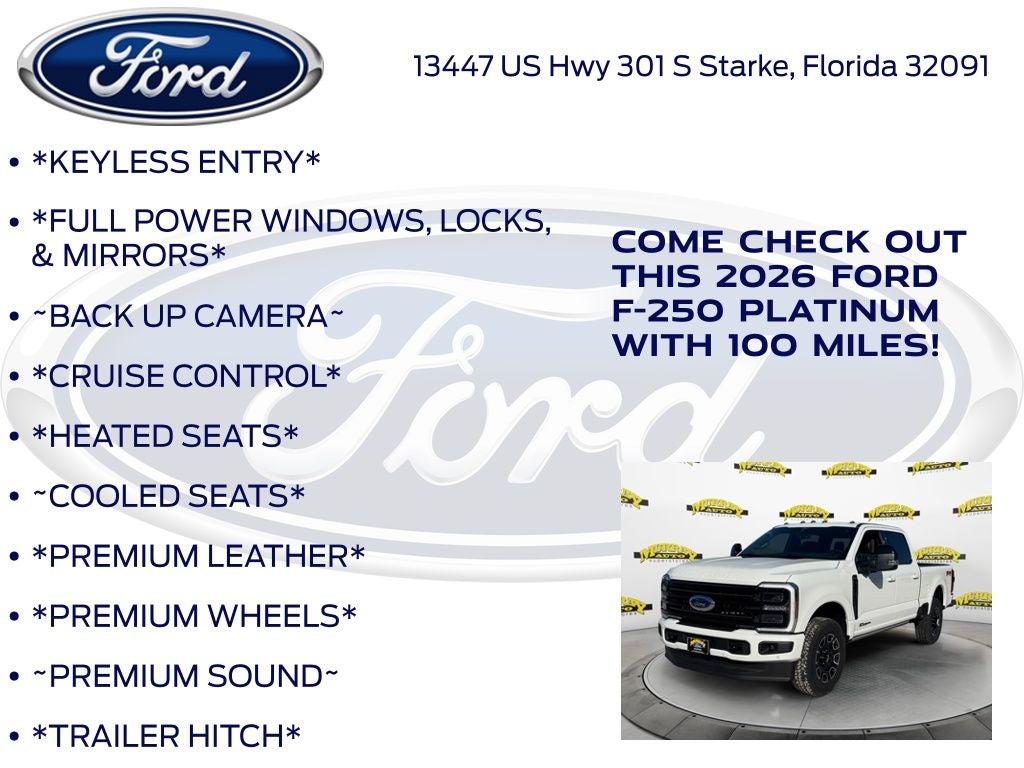 2026 Ford F-250SD Platinum 703A