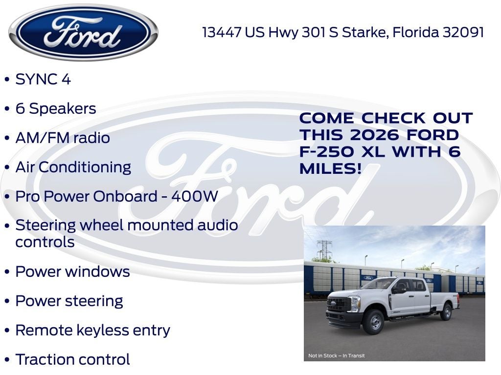 2026 Ford F-250SD XL 600A