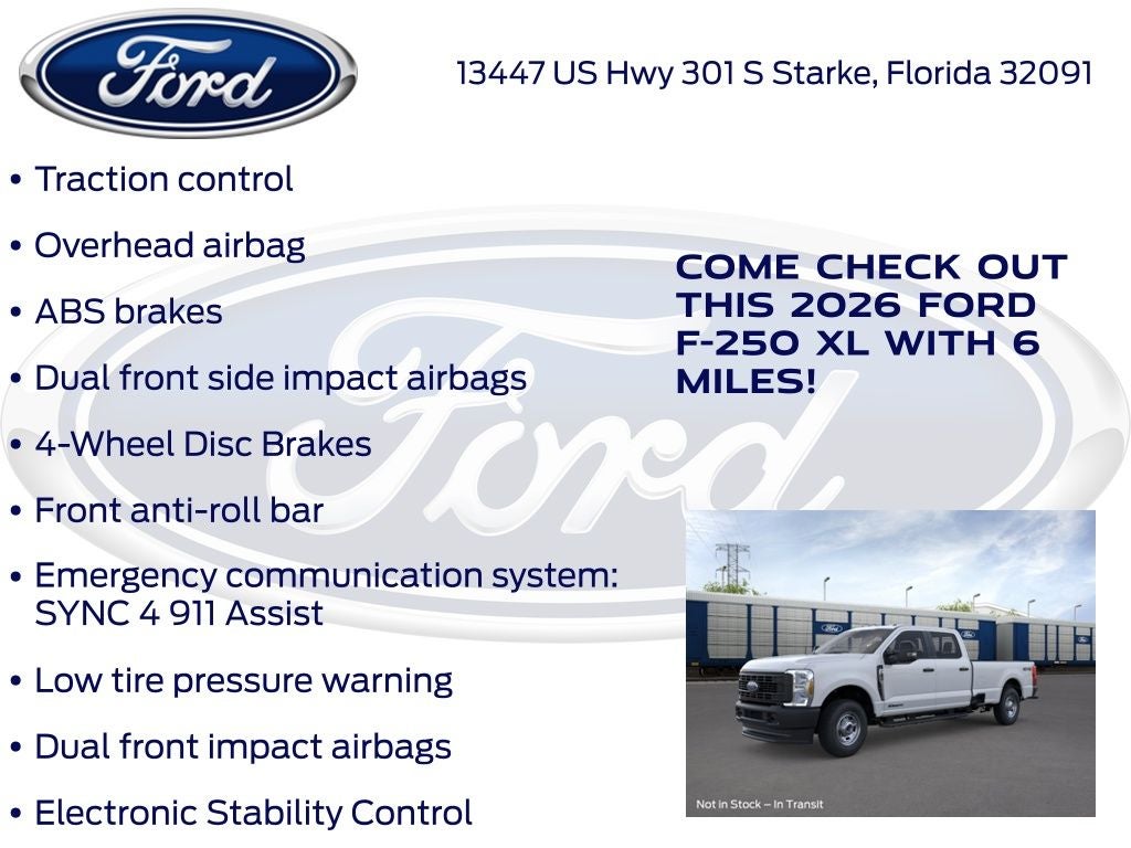 2026 Ford F-250SD XL 600A