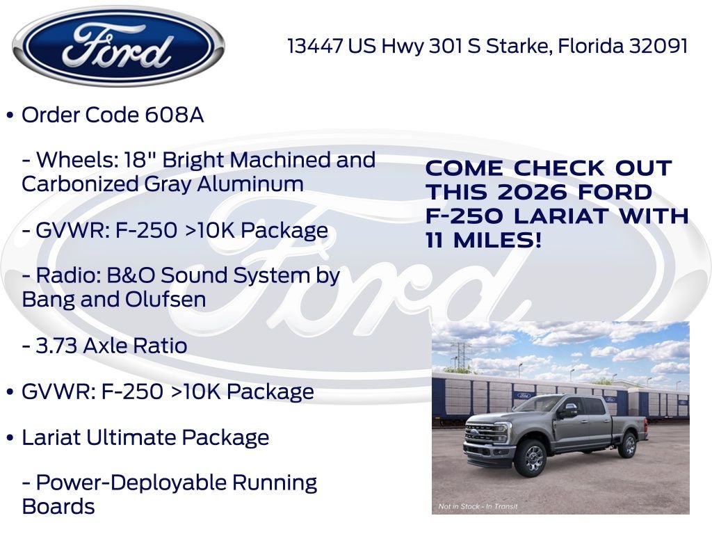 2026 Ford F-250SD Lariat 608A