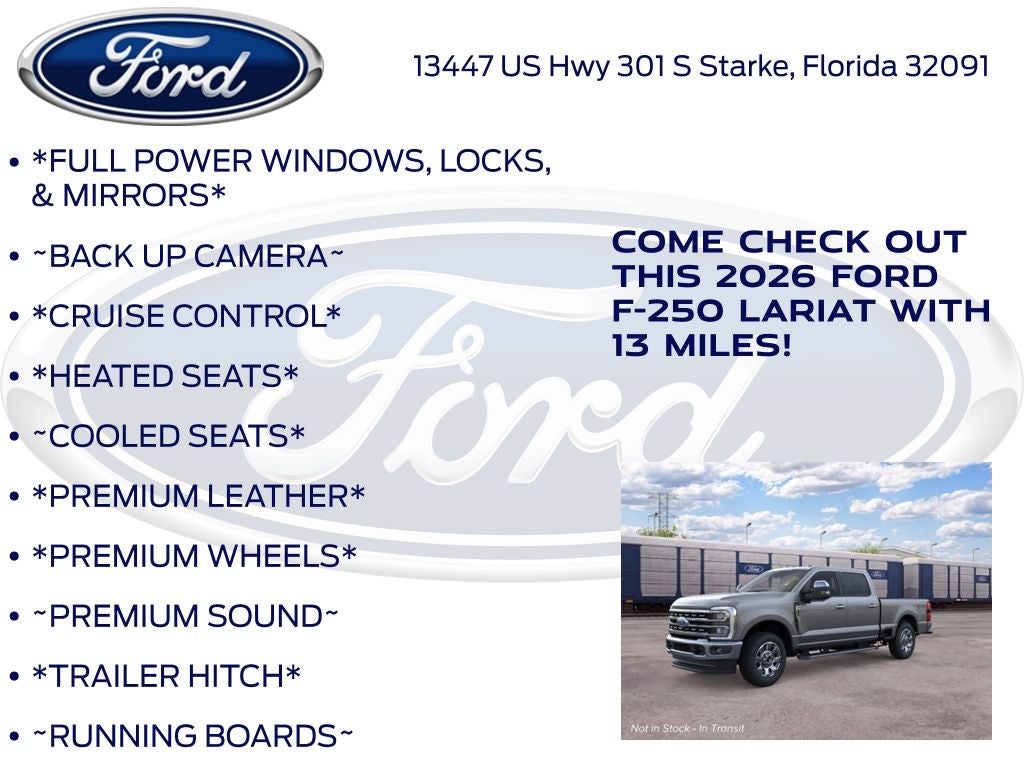 2026 Ford F-250SD Lariat 608A