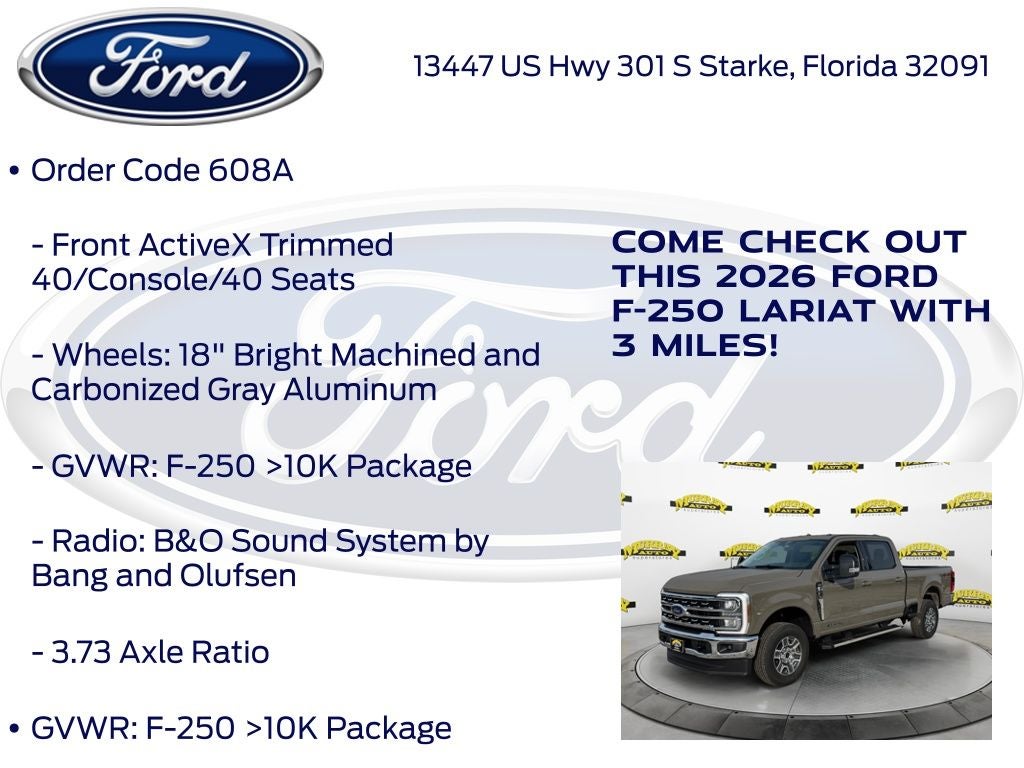 2026 Ford F-250SD Lariat 608A