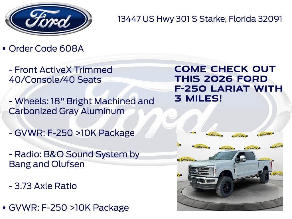 2026 Ford F-250SD Lariat 608A