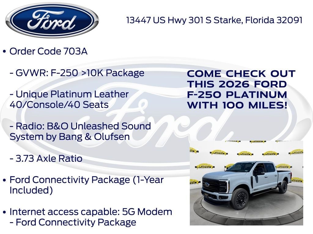 2026 Ford F-250SD Platinum 703A