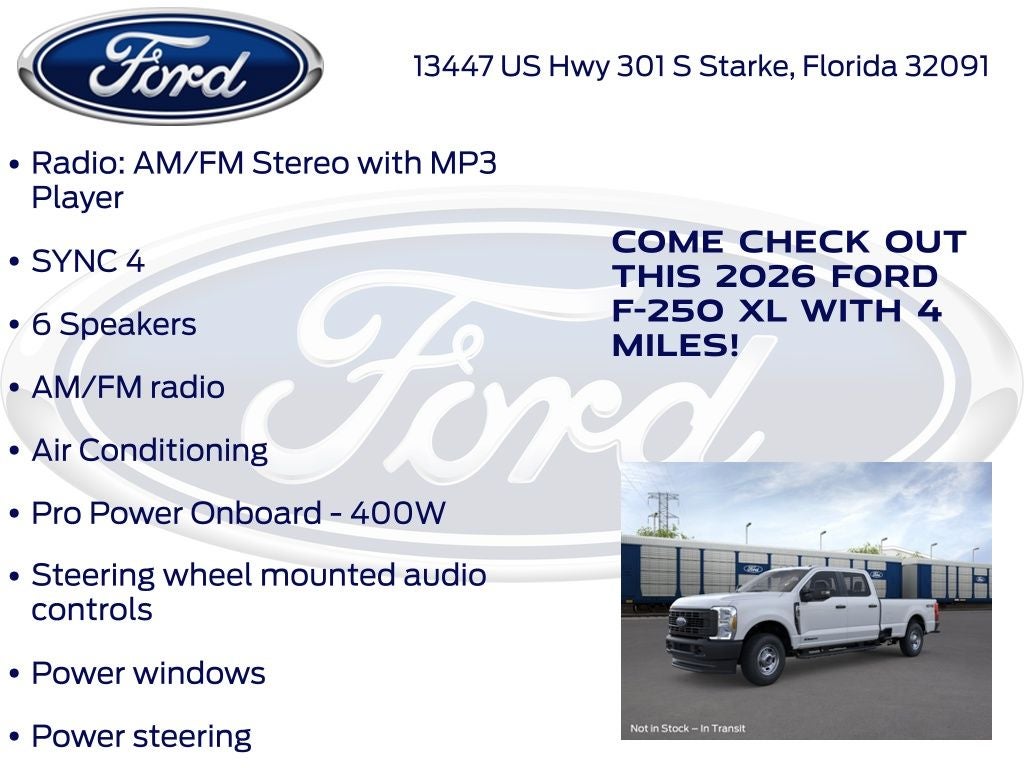 2026 Ford F-250SD XL 600A