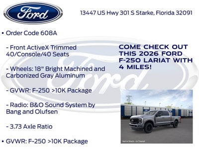 2026 Ford F-250SD Lariat 608A