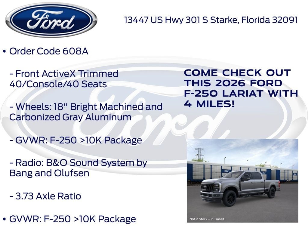 2026 Ford F-250SD Lariat 608A