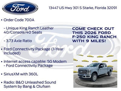 2026 Ford F-250SD King Ranch 700A