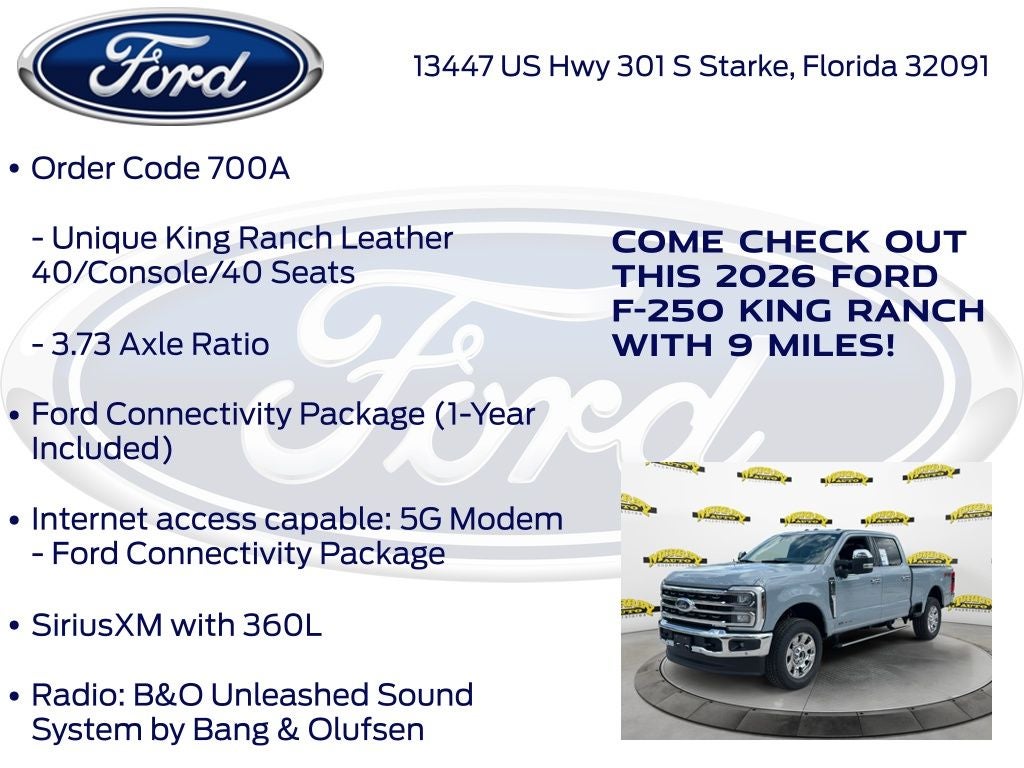 2026 Ford F-250SD King Ranch 700A