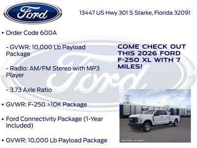 2026 Ford F-250SD XL 600A