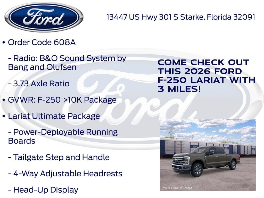 2026 Ford F-250SD Lariat 608A