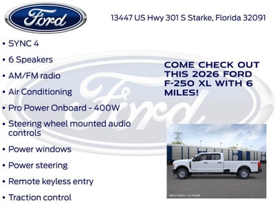 2026 Ford F-250SD XL 600A