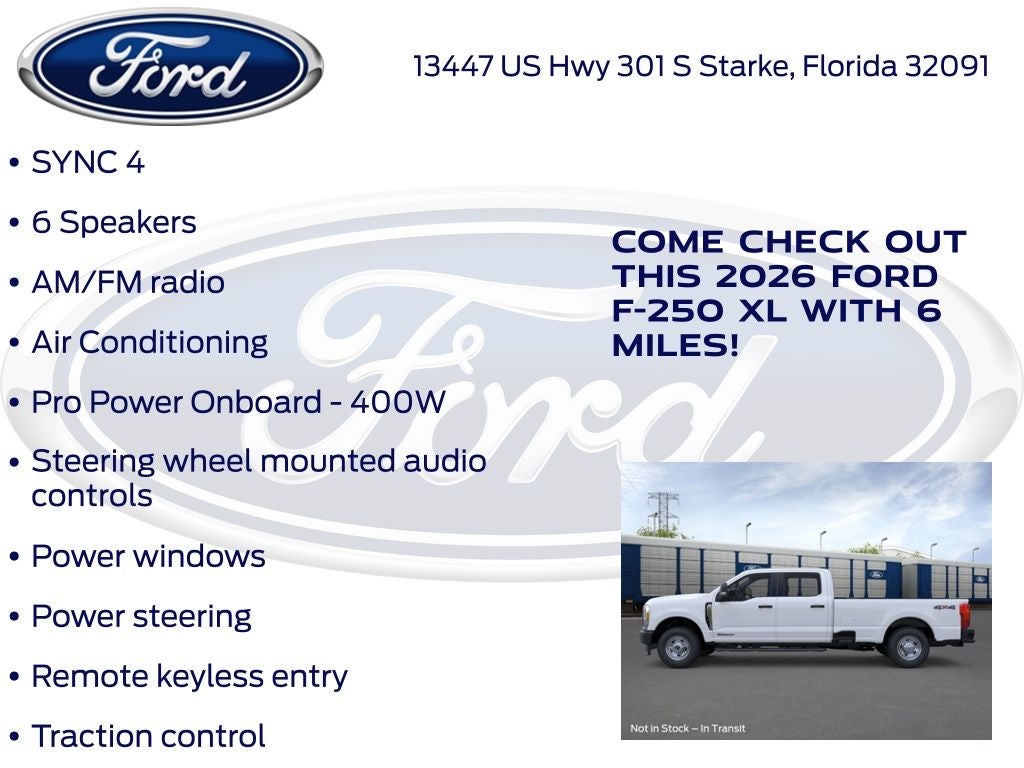 2026 Ford F-250SD XL 600A