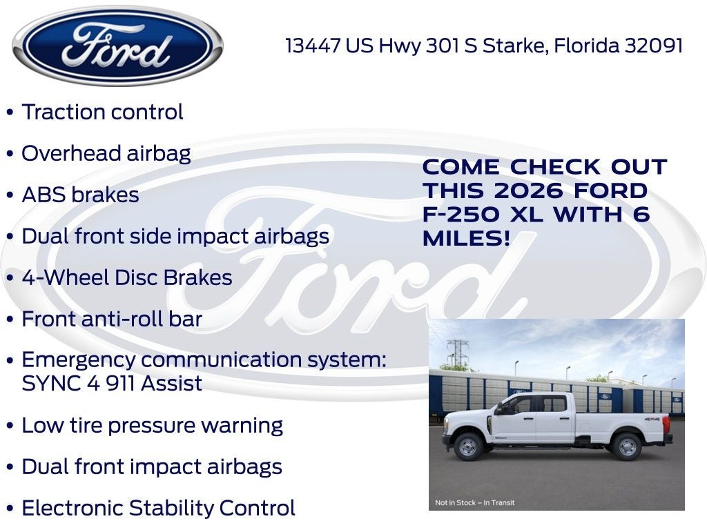 2026 Ford F-250SD XL 600A