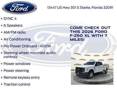 2026 Ford F-250SD XL 600A