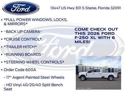 2026 Ford F-250SD XL 600A